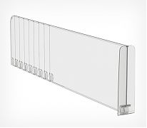 Разделитель DIV120-BT120 высота 120 мм c передним ограничителем 120 мм  — подходит для товаров в высокой упаковке