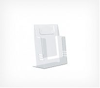 Держатель буклетов универсальный А-5 - ударопрочный органайзер для бумаг и журналов формата А5. материал: литьевой полистирол, толщина — 2 мм